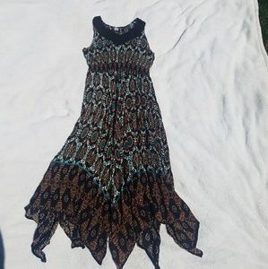Maxi Peacock Dress